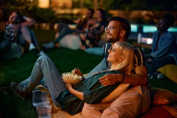 Zomerfilms in de openlucht