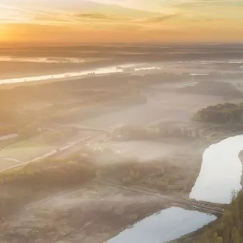 Drone shot van Rivierpark Ooijen-Wanssum