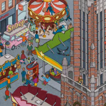 Uitsnede van een deel van de nieuwe kermispuzzel Weert