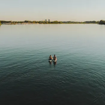 twee suppers op het water