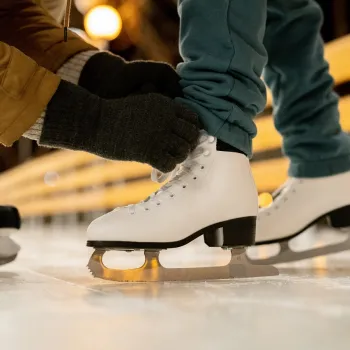 Schaatsen bij het Weerter Winterparadijs