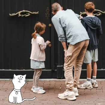 Kinderspeurtocht Roermond met kat Miep